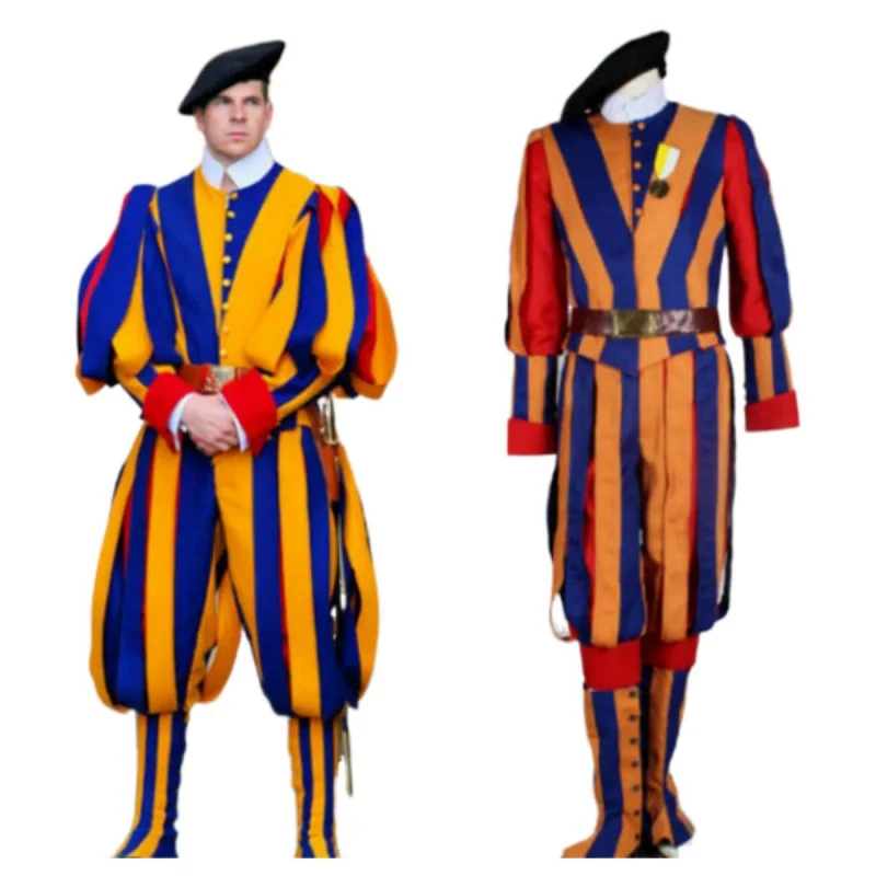 

Switzerland Soldiers Cosplay Costume Papal Swiss Guard Uniform Carnival costume