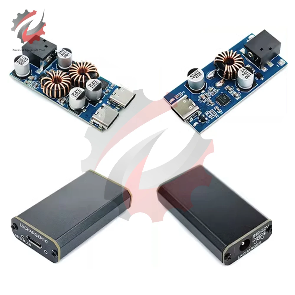 Double USB Type-C QC3.0 QC2.0 Mobile Phone Quick Charge Adapter DC7.1V-32V 3A 30W Step Down Module For Huawei FCP Apple PD