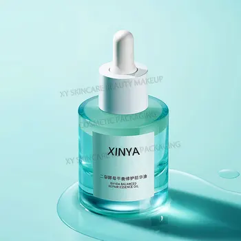 10 adet 30ml cam damlalık şişe uçucu yağ cam şişeler serum seyahat kozmetik ambalaj güzellik cilt bakımı makyaj kutusu