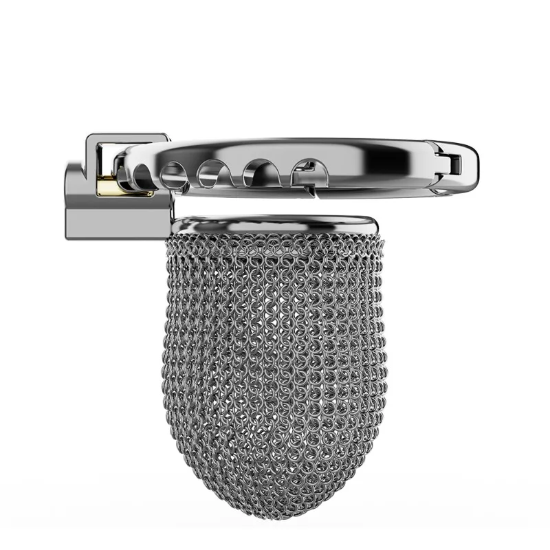 Gaiola de castidade masculina ajustável, aço inoxidável, bloqueio oculto, brinquedos adultos, novidade, anel peniano masculino, bondage, prazer alternativo, bdsm