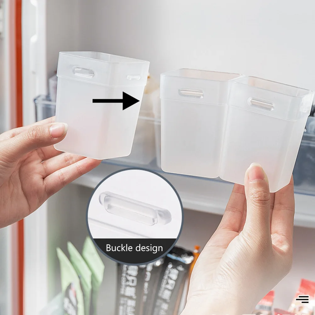 2pcs Multi-Function Transparent Fridge Bins Household Pantry Organizers Storage Accessory For Food Snacks Vegetable Refrigerator