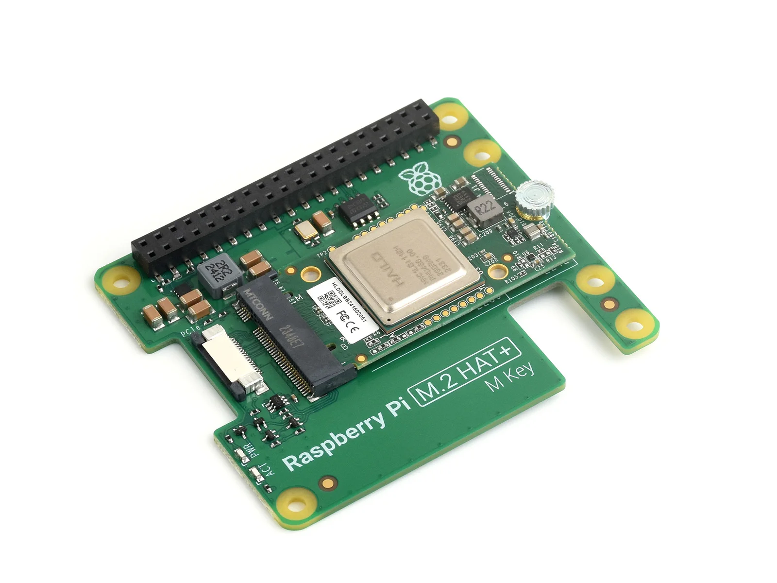 

Raspberry Pi 5 AI Kit, Hailo AI Acceleration Module With Raspberry Pi M.2 HAT+, 13Tops Computing Power For Linux Windows