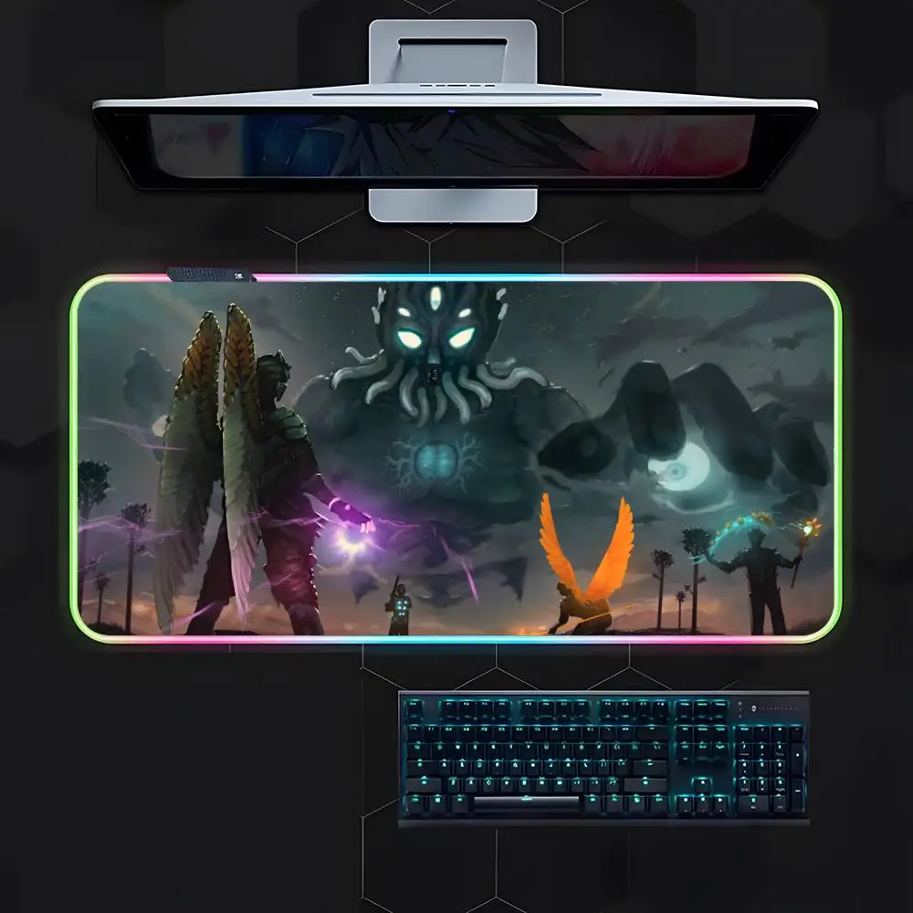 

Коврик для геймерской клавиатуры Terraria Коврик для мыши Gamer Luminescence Led Коврик для мыши Игровой стол Rgb Настольный коврик Клавиатура Коврик для ПК Коврик для мыши