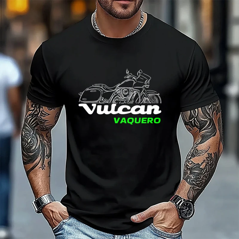 

Vulcan 1700 Vaquero Motorcycle Street T-Shirt 100% Cotton O-Neck T Shirt Short Sleeve Mens Tees Graphic Tshirts