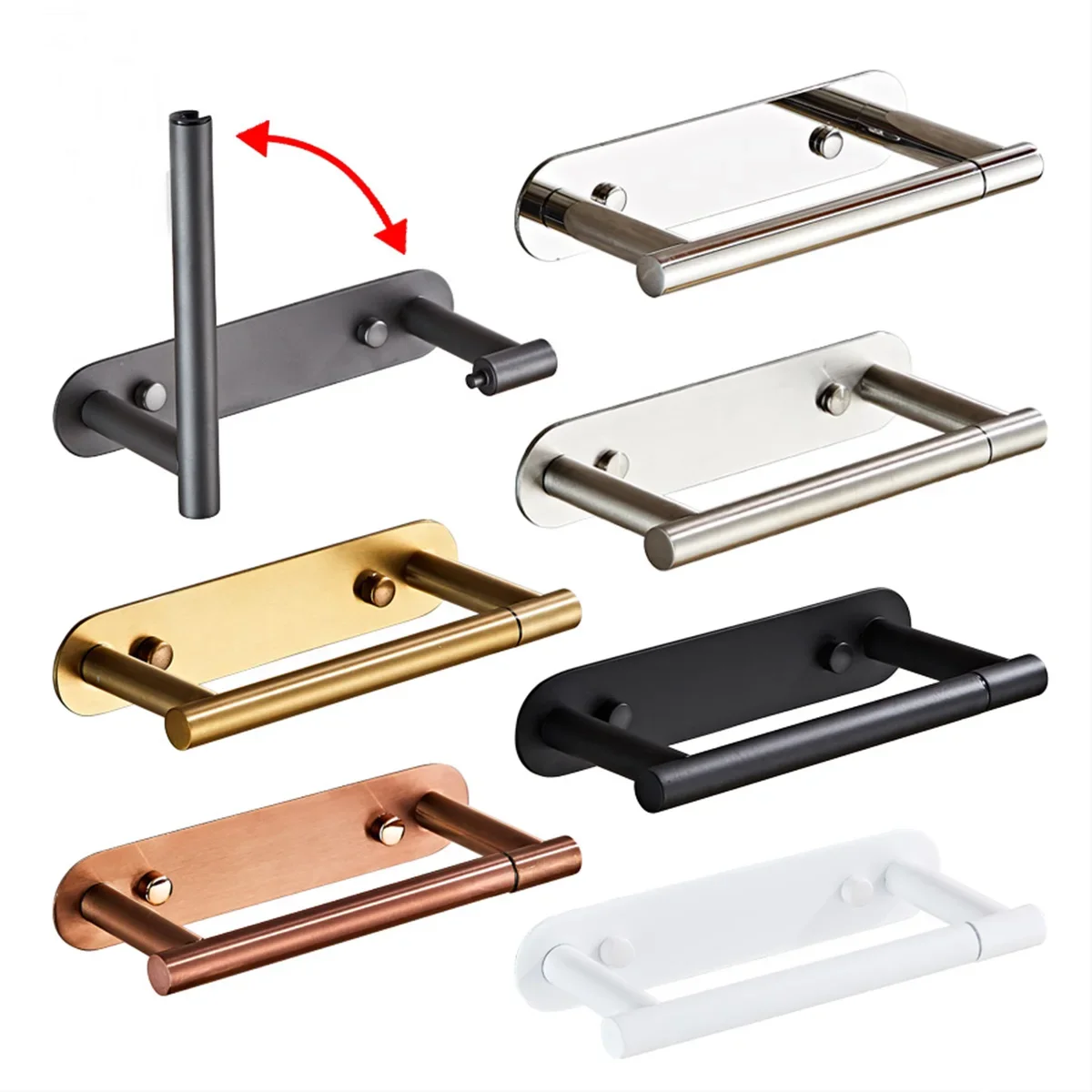 

304 Stainless Steel Toilet Paper Holder Can Be Non Punched, Screw Punched, Rotatable Toilet Paper Holder, Wall Toilet Roll Paper