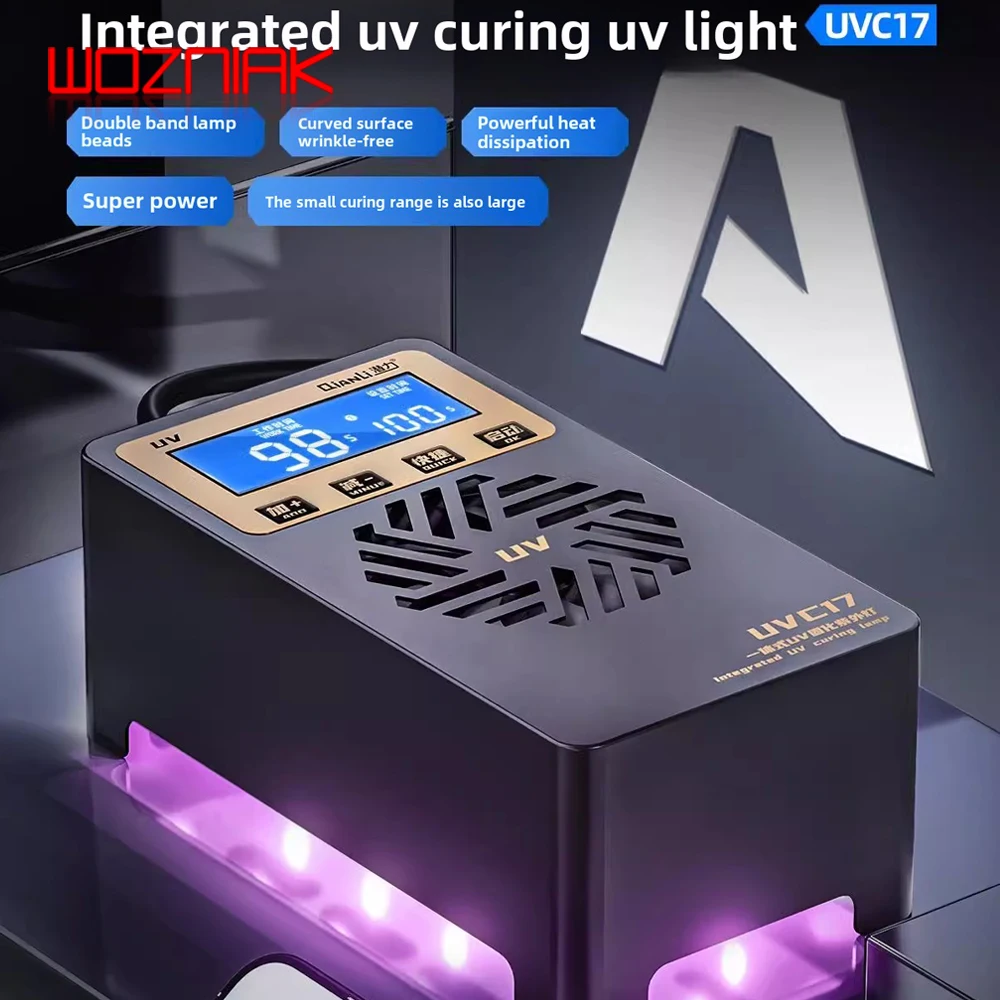 QIANLI UVC17 All-in-one UV Mini Curing UV Lamp with Wrinkle Free Curved Surface and Portable High-Power Strong Light Effect