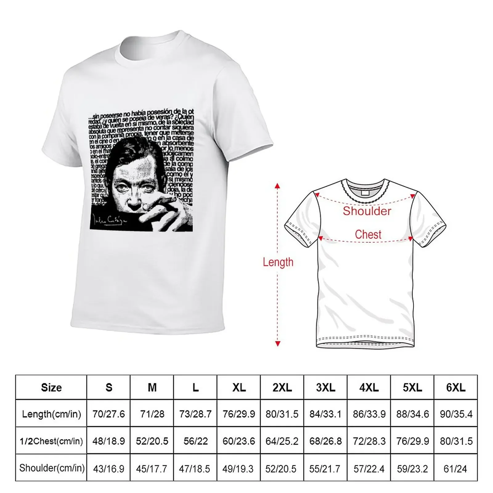 New Julio Cortázar - Rayuela T-Shirt hippie clothes plus size tops cute clothes oversized t shirts for men