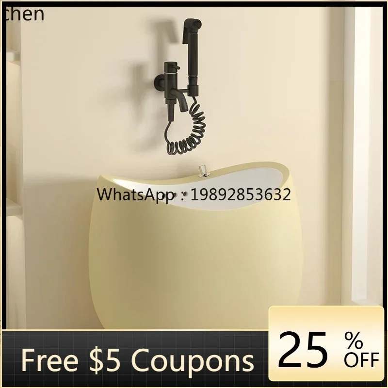 

T24 egg-shaped mop pool ceramic household bathroom floor-to-ceiling mop pool outdoor