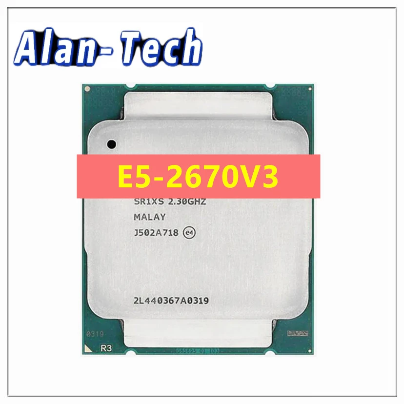 Xeon-CPU de 12 núcleos E5, 2,30 E5-2670V3, V3, E5-2670, E5, 2670V3, 2670 GHZ, 30M, LGA2011-3, versión oficial usada