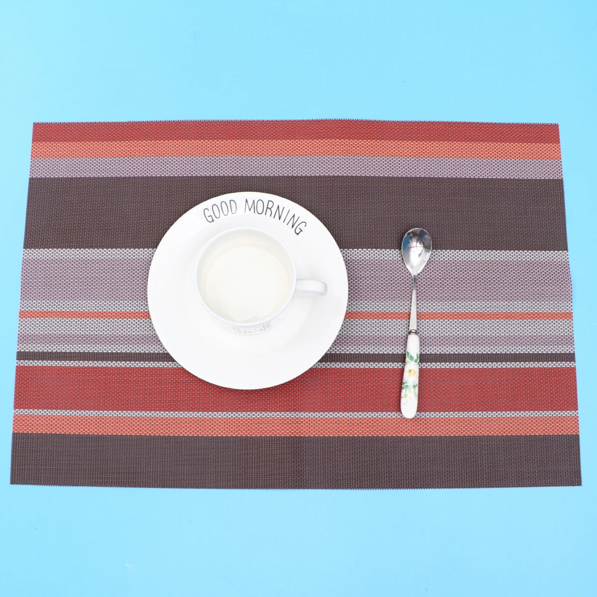 

3 Pcs Heat-resistant Waterproof Cup Mat PVC Coaster Protect Table Western Style Premium Material Gift Idea Long Lasting