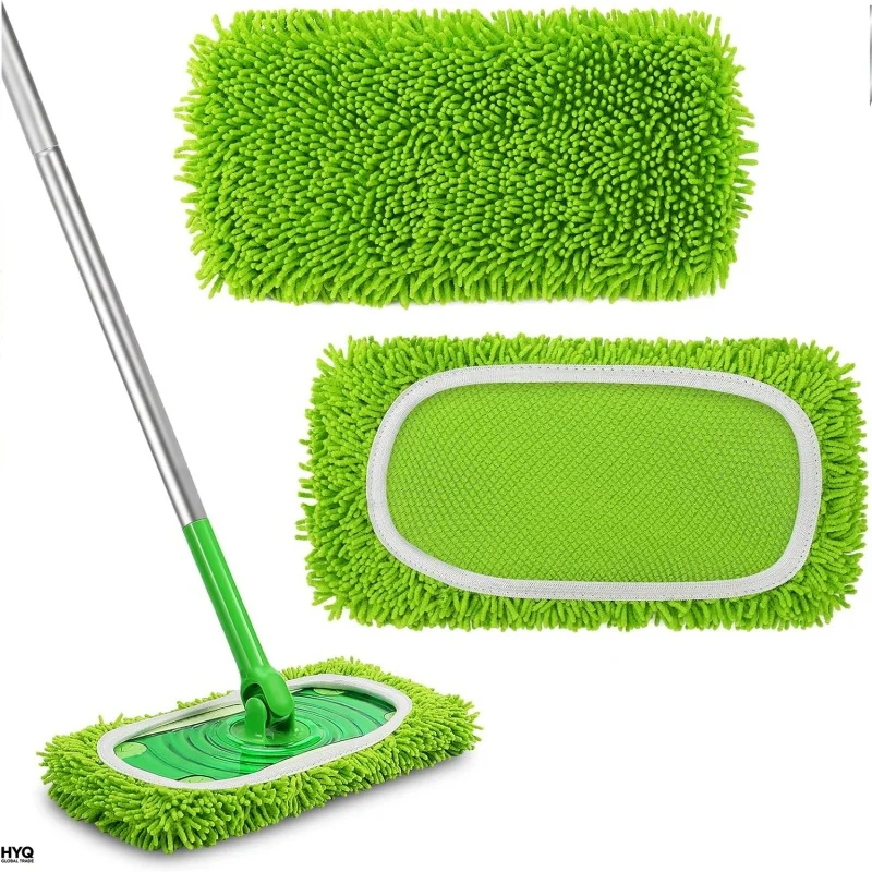 Reusable Microfiber Mop Pads Compatible With Swiffer Sweeper Replacement Cloths