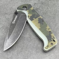 HARNDS CK7201 Disguiser Folding  Pocket Knife 9Cr18MoV Blade G10 Handle Black Stonewash Camping Survival Hunting EDC Tools