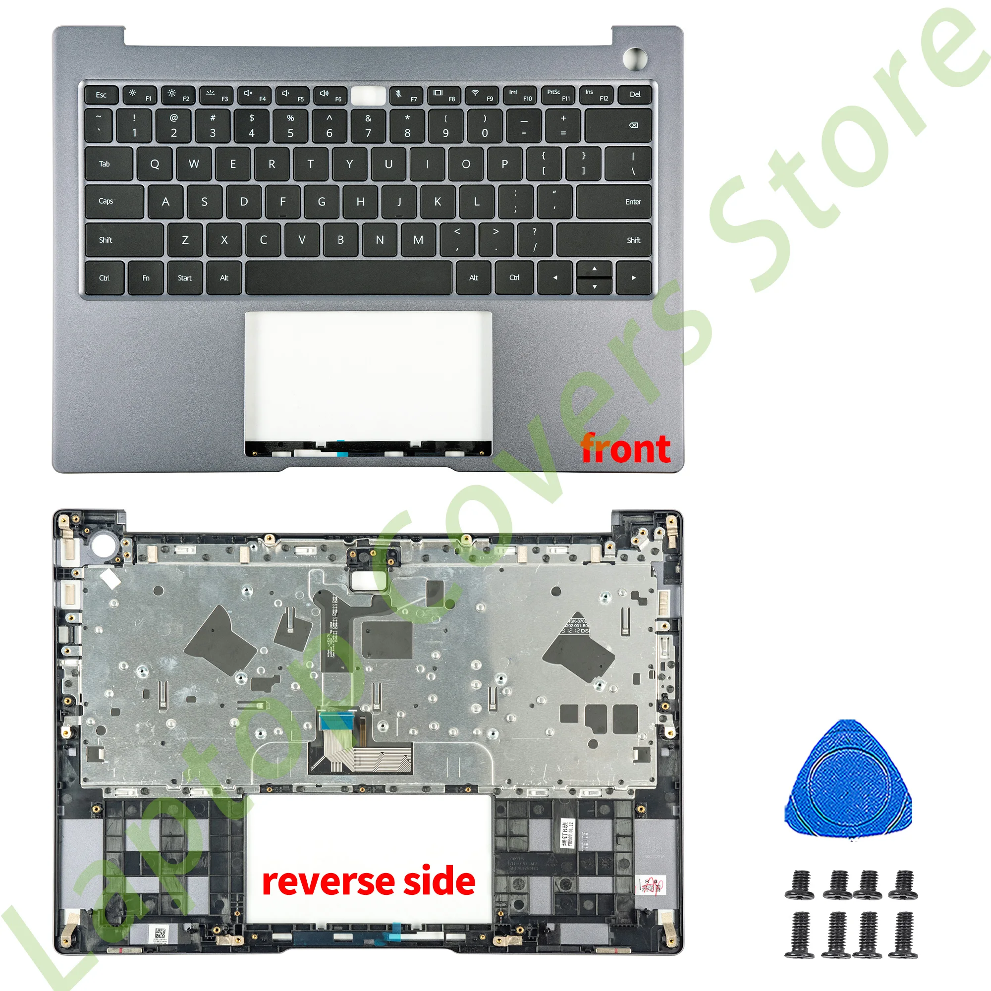 NEW Keyboard With Palmrest For Matebook 14 KLVD-WFH9 KLVF-16 2021 Upper cover Silver/Gray Replace