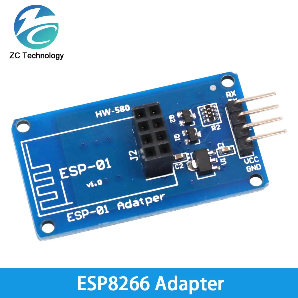 ESP8266 ESP-01 Serial WiFi Wireless Adapter Module 3.3V 5V Esp01 Breakout PCB Adapters Compatible For Arduino