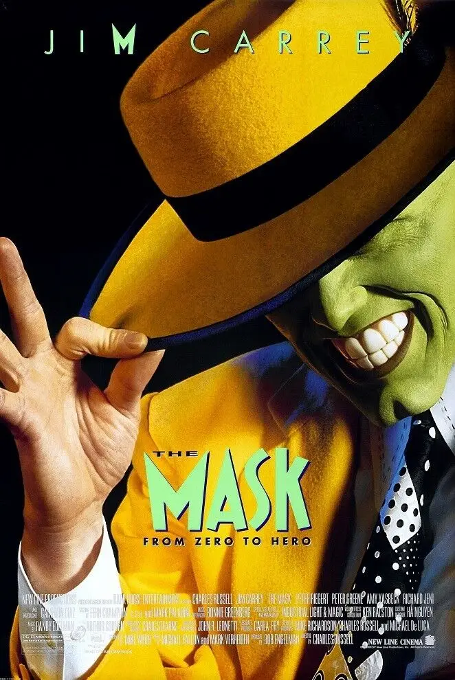 The Mask Movie Print Art Canvas Poster para Living Room Decor, Home Wall Picture