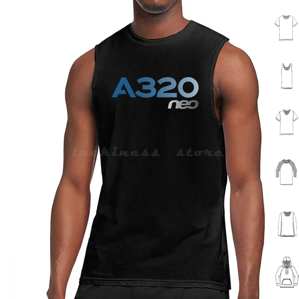 Airbus A320 Tank Tops Print Cotton Airbus Aviation Pilot Captain Cabin Airways Boeing Aeroplane