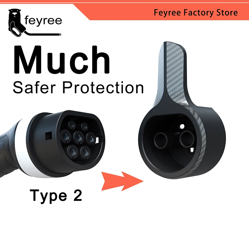 feyree EV Charger Holder Holster Dock For Electric Vehicle Type 2 Charging Cable Extra Protection Leading Wallbox