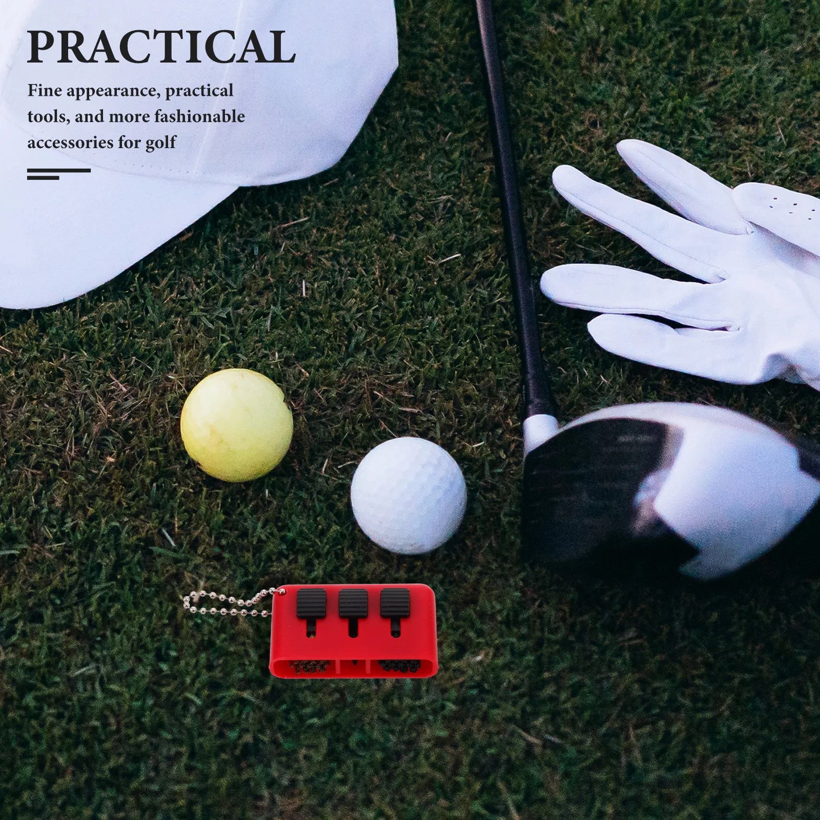 

Golf Cleaning Brush Brushes for Equipment Cleaner Copper Flexible Golfs Club Ball Accesories