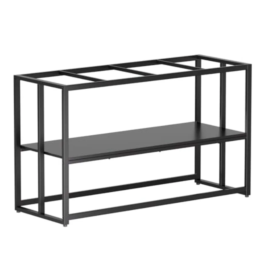 

【Spot goods】55-75 Gallon Fish Tank Stand 900LBS Capacity For Aquarium Stand Metal Fish Tank Stand 48.4"x19.7"x31.5" Dual-Layer