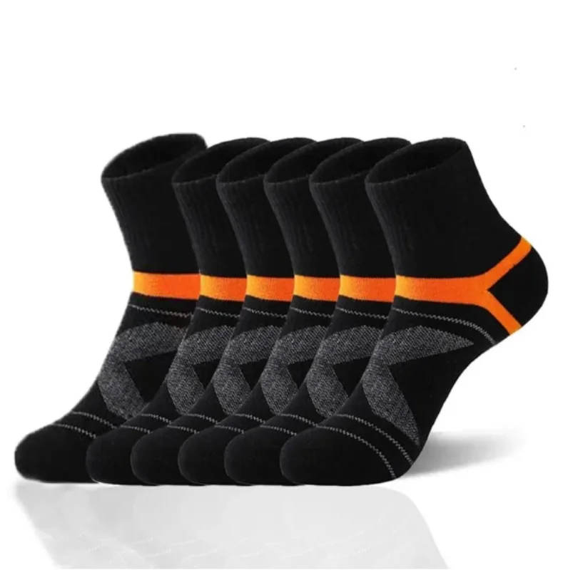 3 Pairs High Quality Men Cotton Socks Black Sports Socks Casual Soft Running Summer Absorb Sweat Breathable Male Sock Sokken