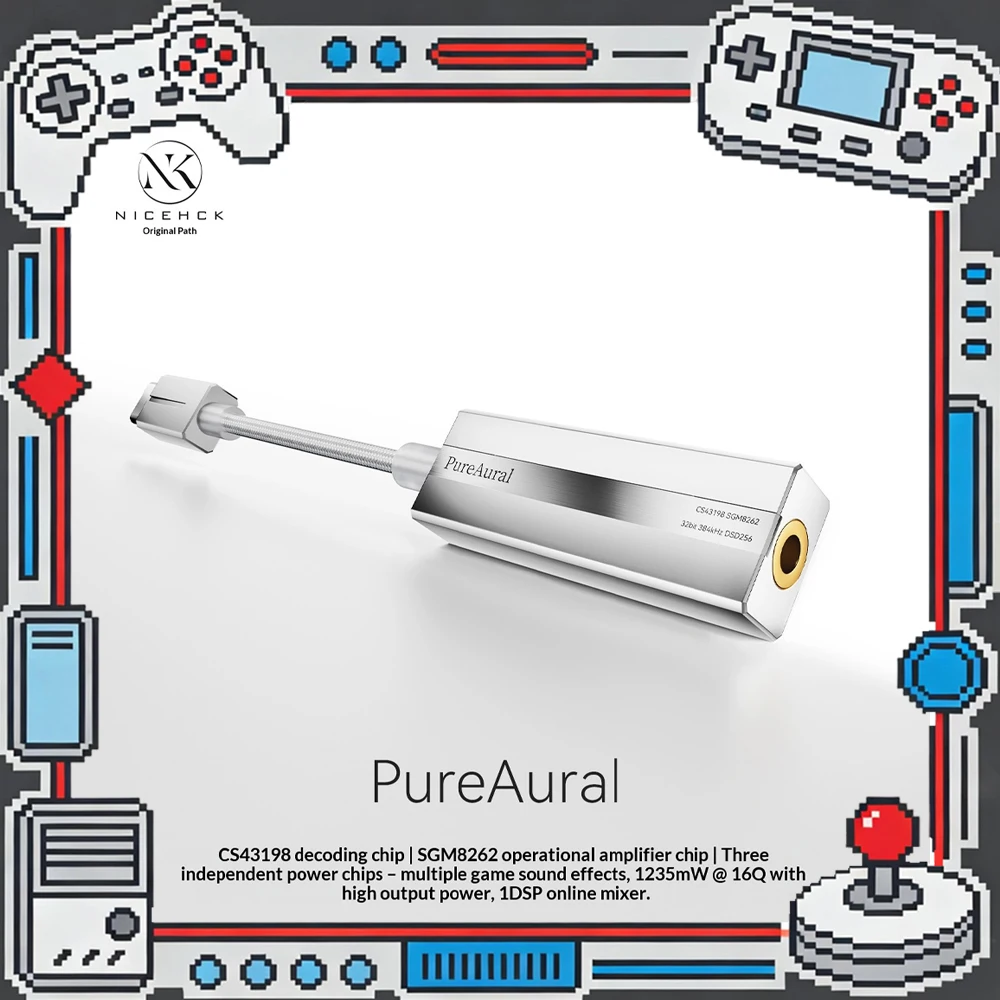 Headphone Amplifier Portable Dac Usb - NICEHCK PureAural: amplificador de auriculares portátil