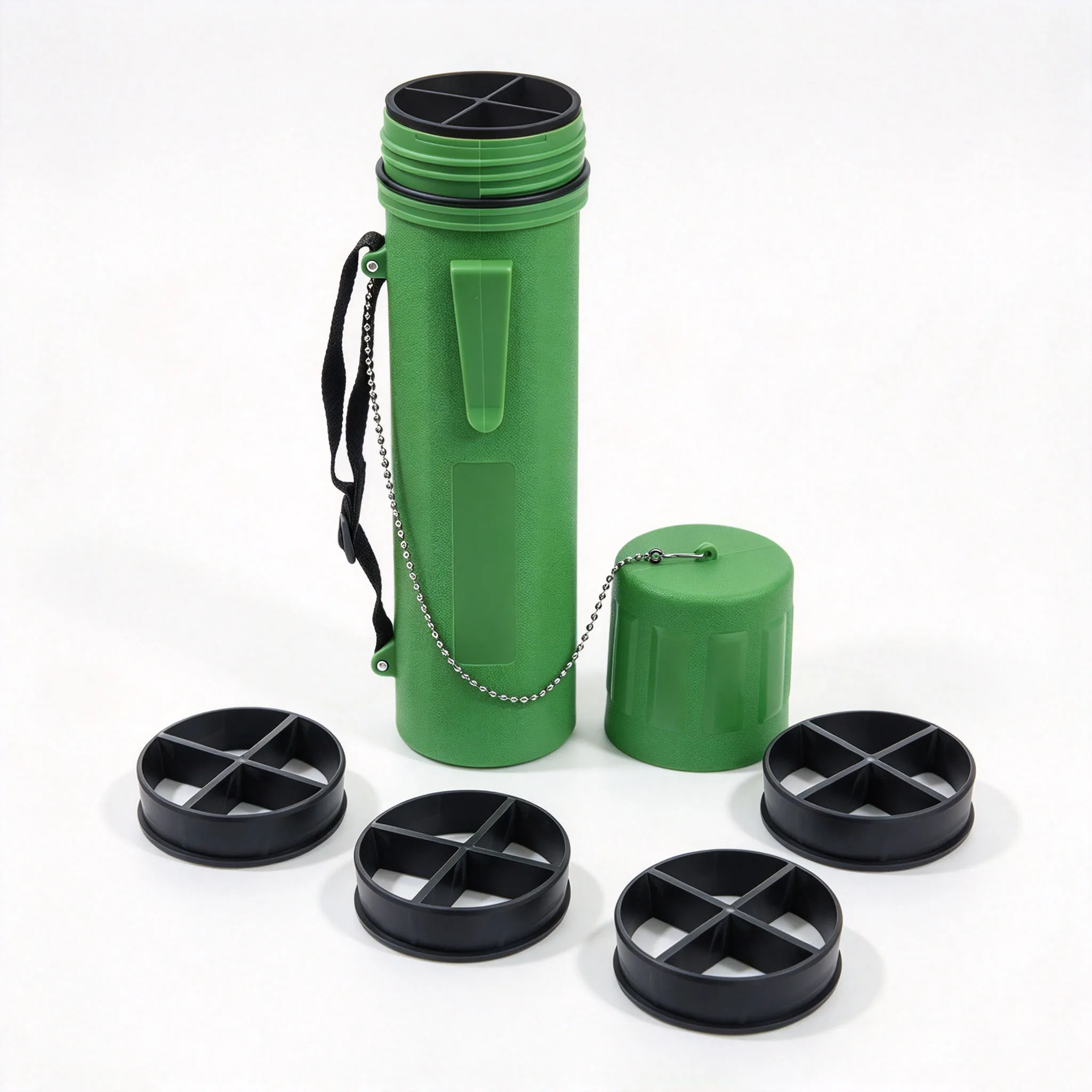 4.5kg Capacity Welding Rod Storage Tube Moisture-proof Plastic Electrode Holder Welding Rod Storage Box With 4 Divider Ring