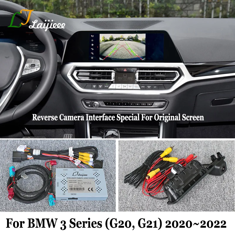For BMW 3 Series G20 G21 M3 G80 2020 2021 2022 OEM Screen ID 7 MGU system Plug and Play HD Night Vision Rear View Reverse Camera