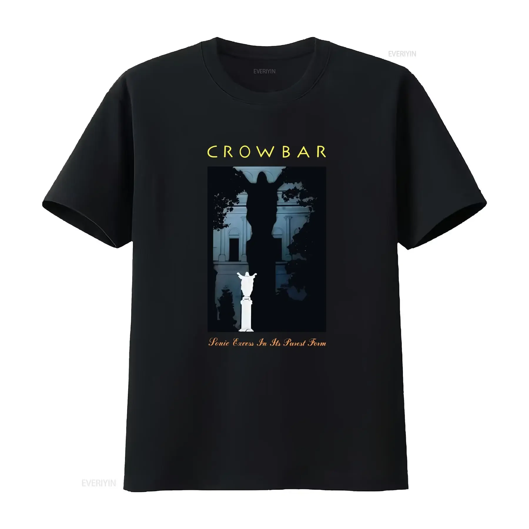 Crowbar Band T Shirt Time Heal Nothing Design Black Full Sizes S 5XL vintage Washed Comfortable designer clothes Casual