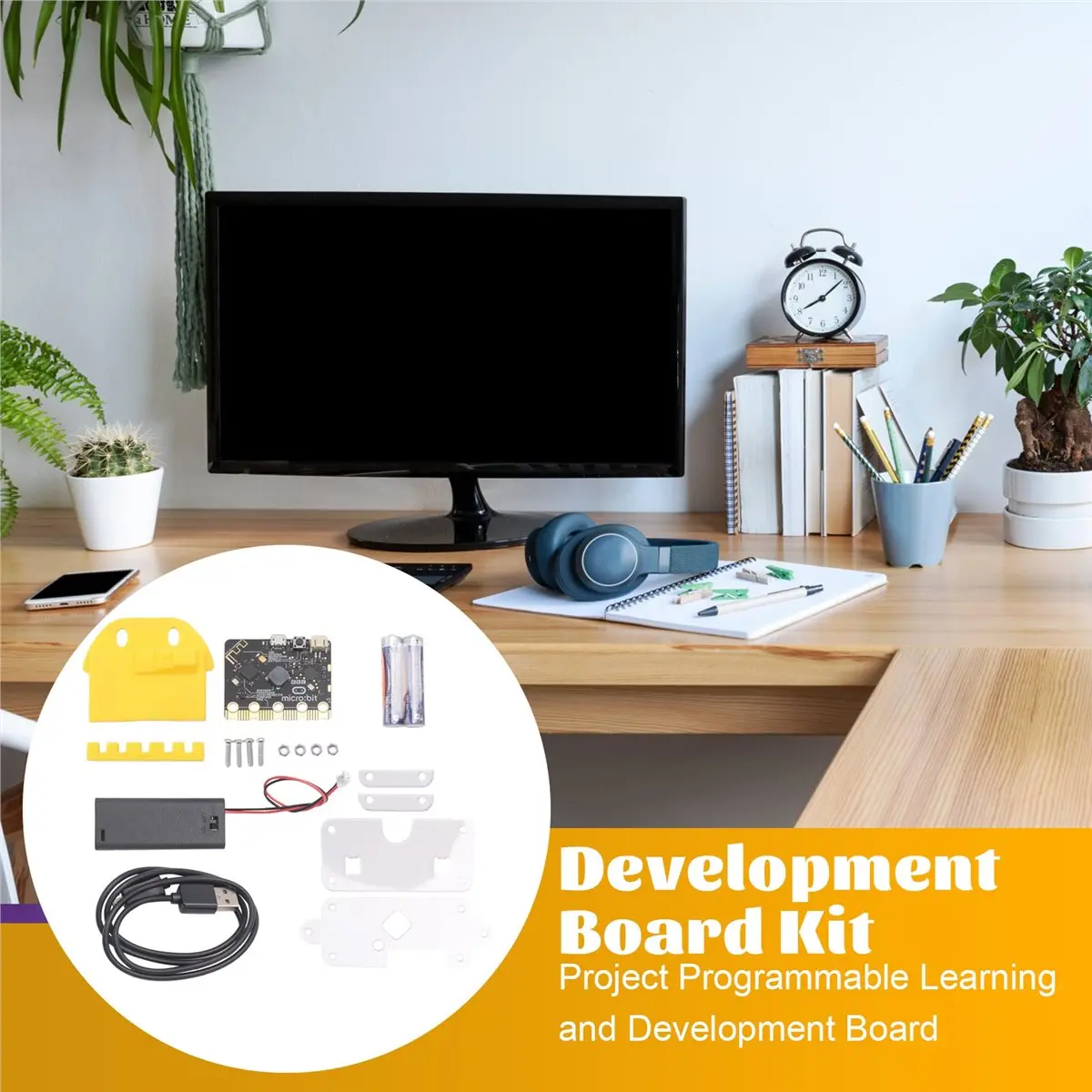 doyou BBC Microbit Go Start Kit Micro:Bit BBC Programmable Learning Development Board with Protective Case for DIY Projects