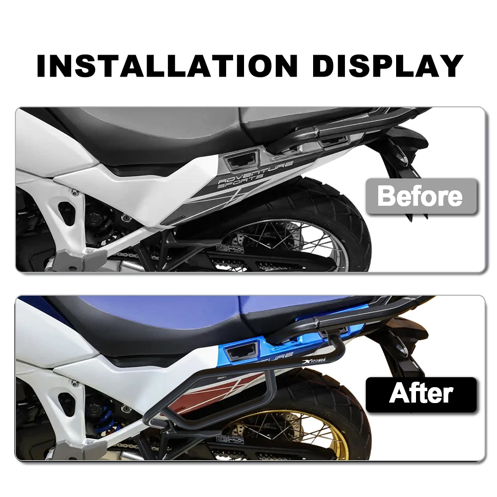 Barras de choque laterales para motocicleta, parachoques de Panel para Honda CRF 1100L Africa Twin 2024-2025, Protector de marco de carenado, Protector de cubierta lateral