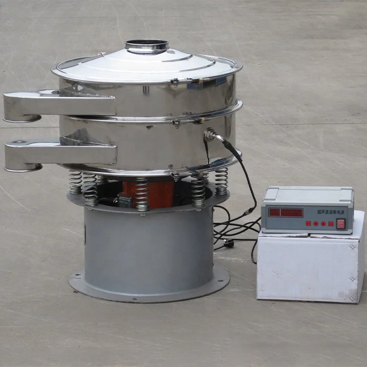 آلة المغربل المرشح الاهتزازي لصناعة FlourFood 400 شبكة مسحوق التلك الصباغ أصباغ مسحوق الجرافيت بالموجات فوق الصوتية