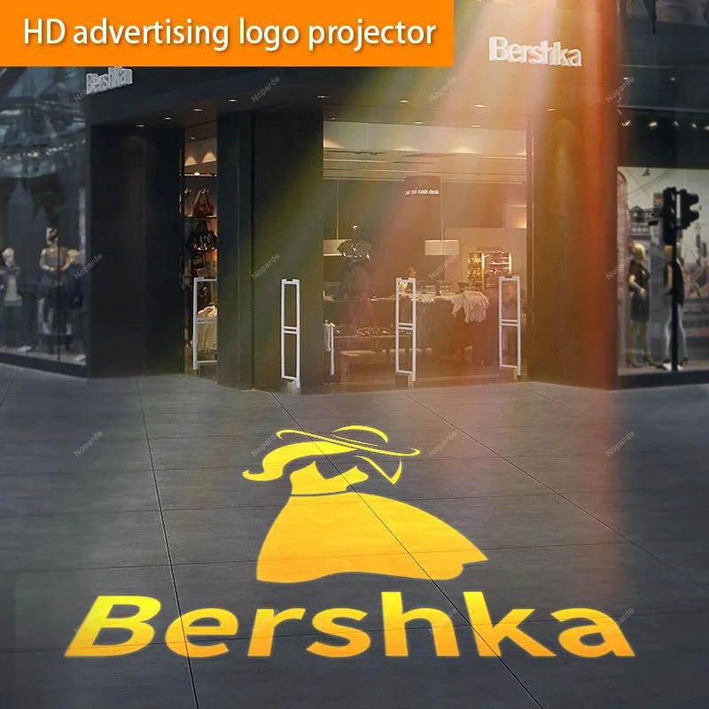 Proyector Gobo impermeable para exteriores, imagen giratoria personalizada, Hd, publicidad, logotipo Led, lámpara de proyección