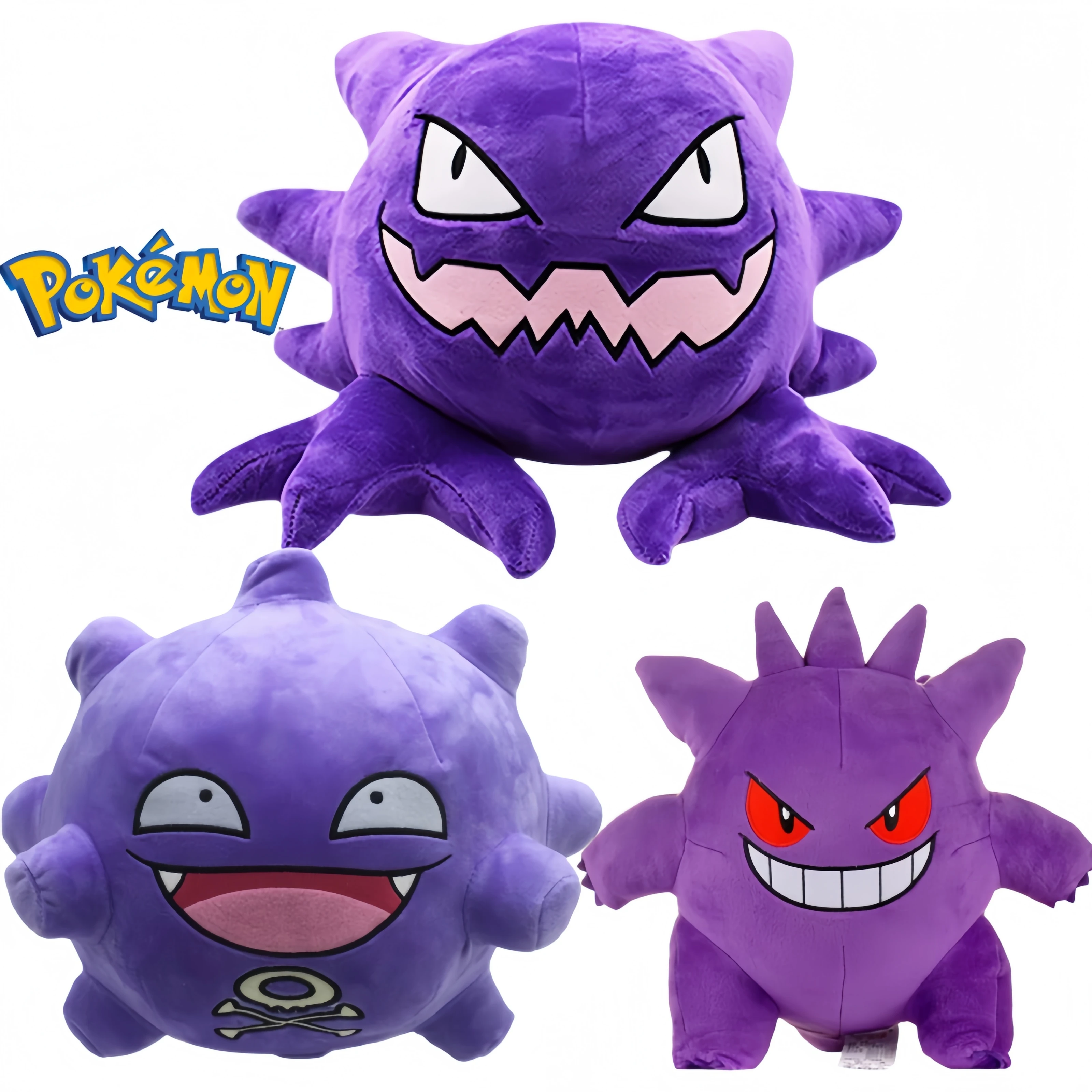 

Мультфильм Pokemon Anime Gastly Evolution Edition Haunter Gengar плюшевая игрушка аниме мягкая кукла подарок для ребенка на день рождения, Рождественская коллекция