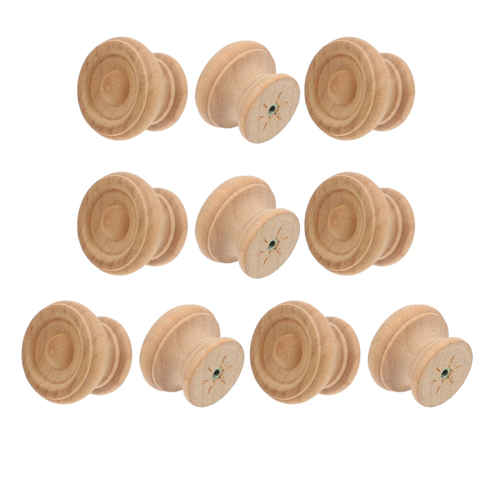 10Pcs Wood Cabinet Pull Handles Unique Design for Drawer Cupboard Door Furniture Accessories Replacement Cabinet Handle