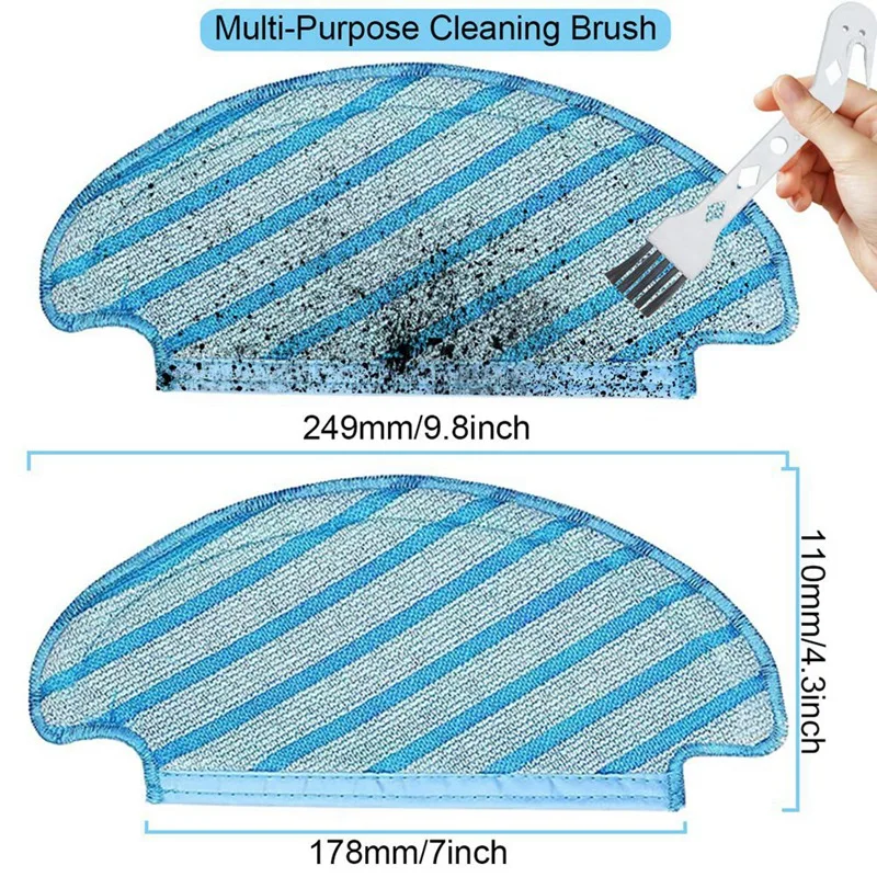 ملابس ممسحة بديلة للمكنسة الكهربائية الآلية ، Ecovacs Deebot Ozmo T8 AIVI T8 Max N8 Series