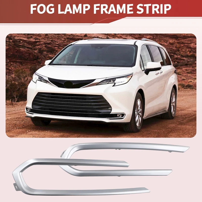 For TOYOTA SIENNA 2021 - 2024 Front Lower Bumper Grille Molding 53124-08010 53123-08010