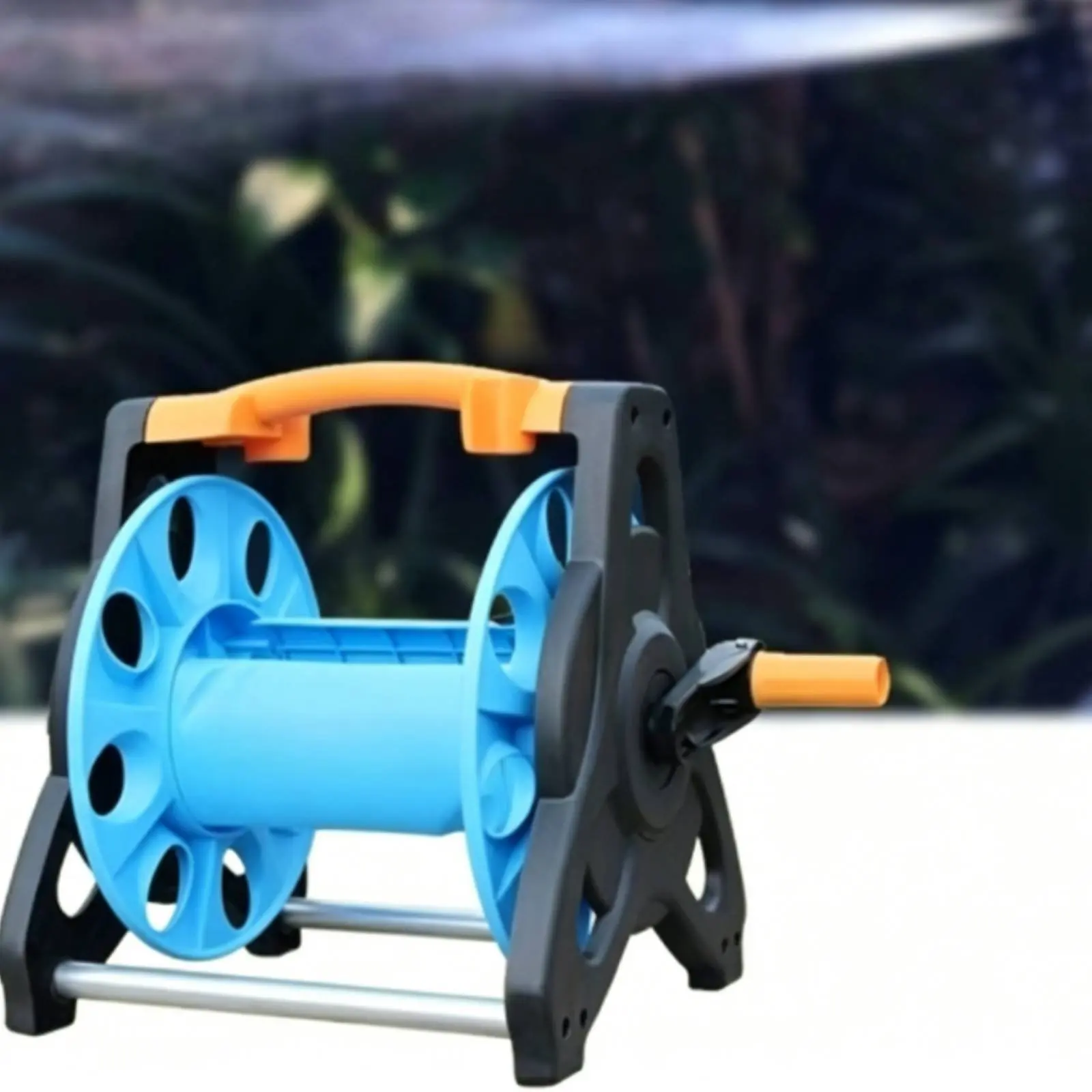 Water Hose Reel Trolley Compact Garden Hose Reel Trolley Outdoor Storage Lightweight Kink Resistant for Washing Cars