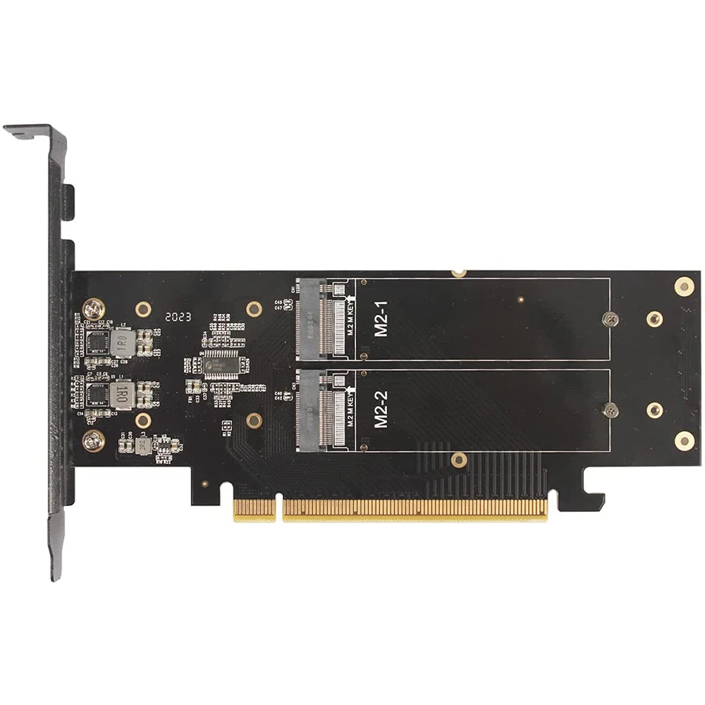 Jeyi 4 Ssd M.2X16 Pcie 4.0 X4 Uitbreidingskaart Met Heatsink, Ondersteunt 4 Nvme M.2 2280 Tot 256Gbps, Ondersteuning Bifurcation Inval