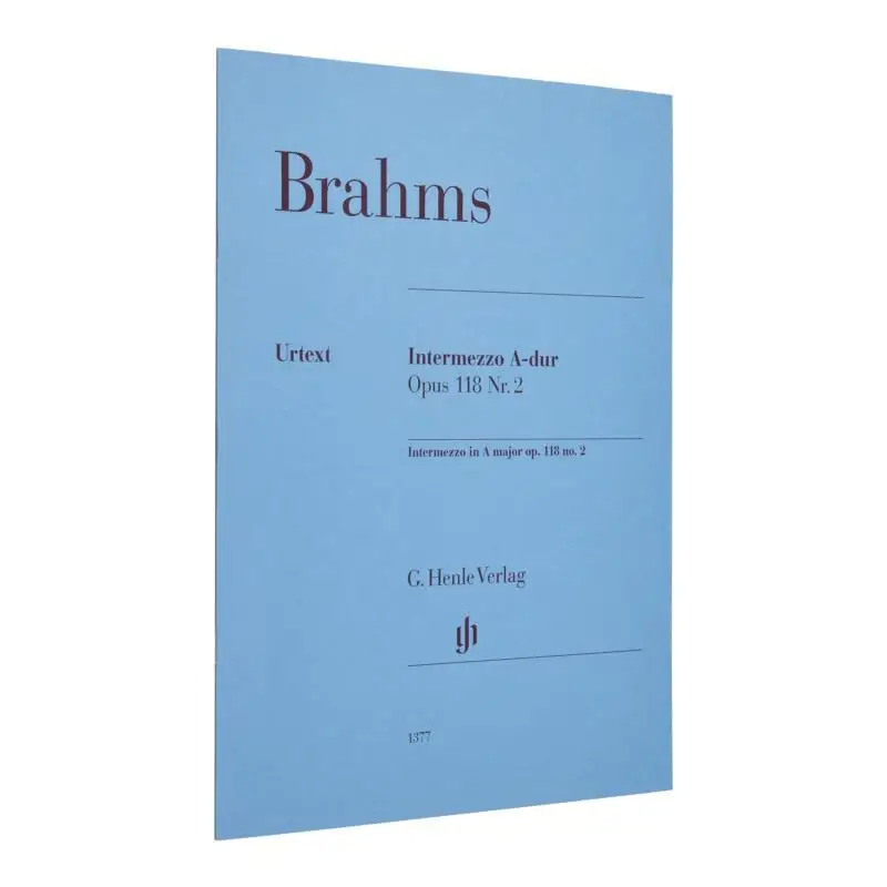 

HN1377 Brahms Intermeszo Op 118 No2 Eich Katrin G Henle Verlag 9790201813776 Книга