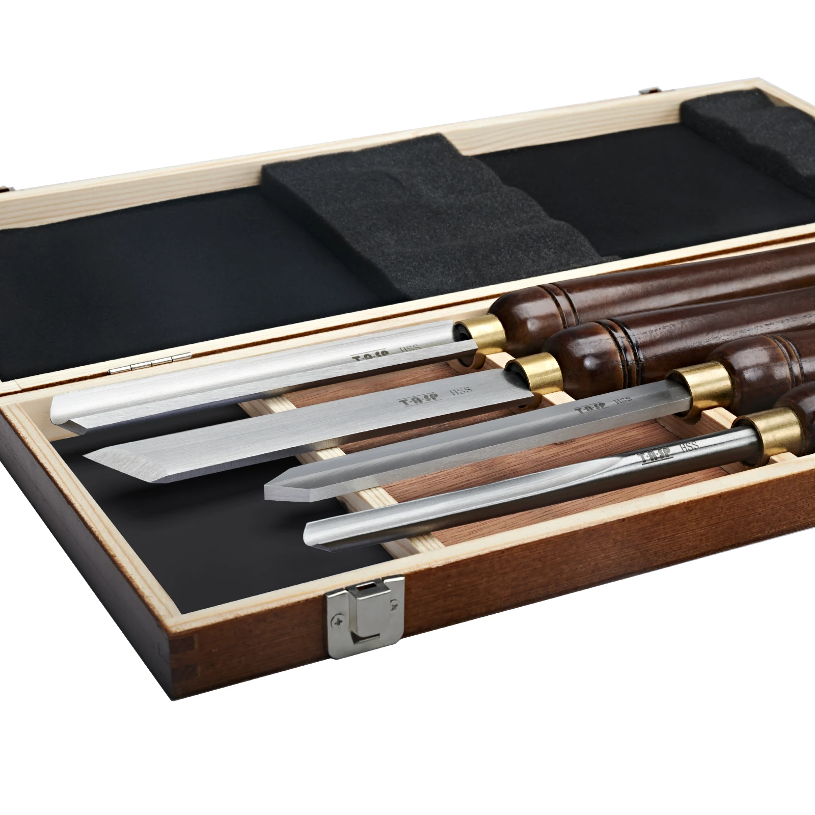 TASP 4pcs HSS Woodturning Chis - Skew Chisel Wood ulasan dan harga