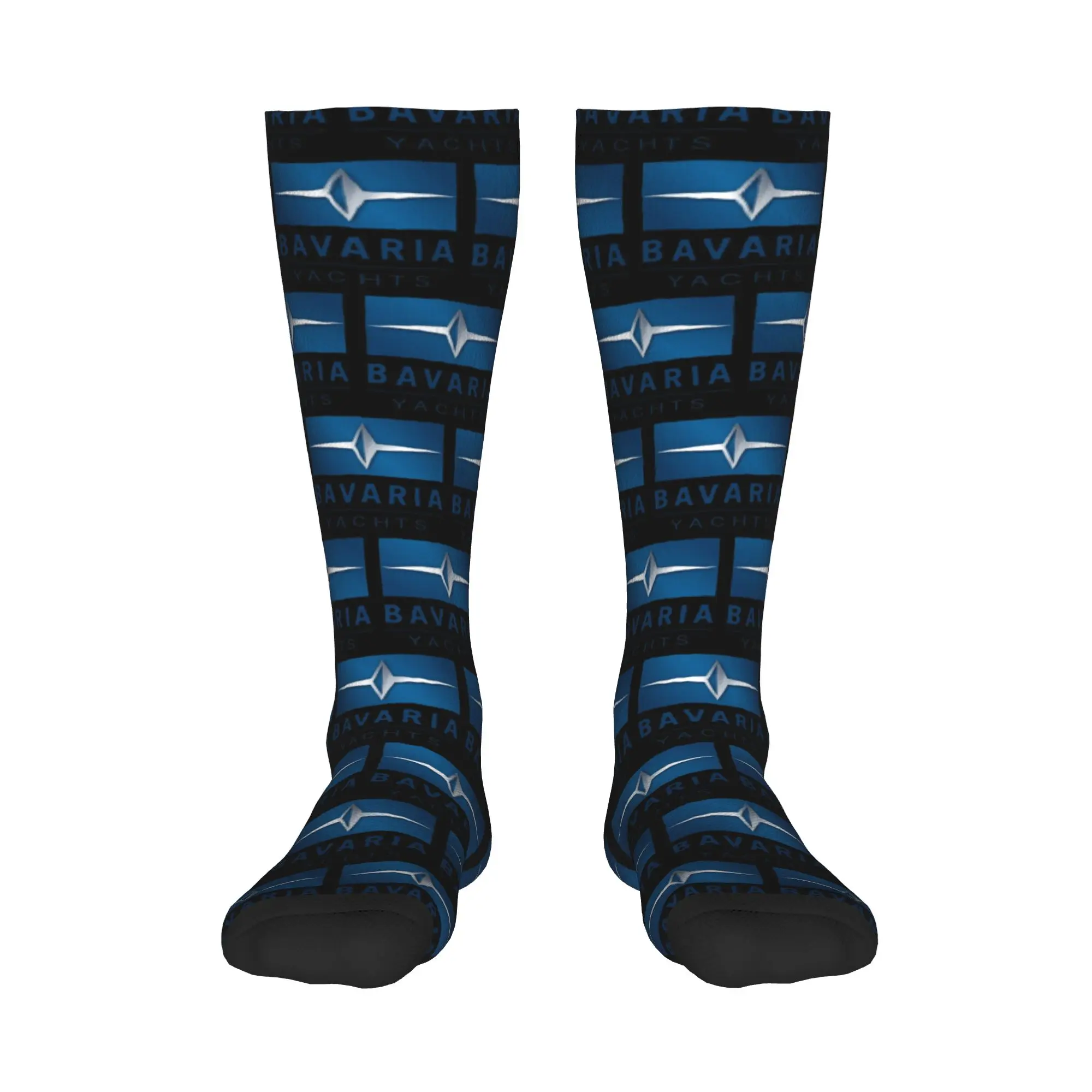 

Всесезонные чулки для экипажа, бавария яхт, синие, серебряные носки с логотипом, длинные носки в стиле Харадзюку, аксессуары для мужчин и женщин, подарки