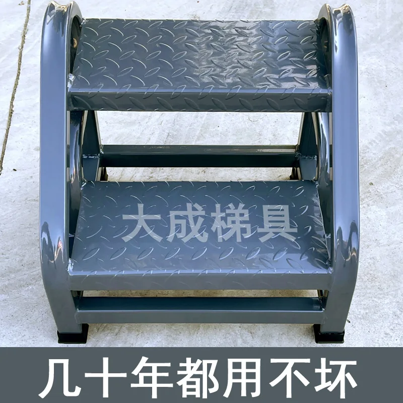Industrial step ladder Warehouse mobile climbing ladder Shelf ladder Thickened full welding Free installation Strong and firm