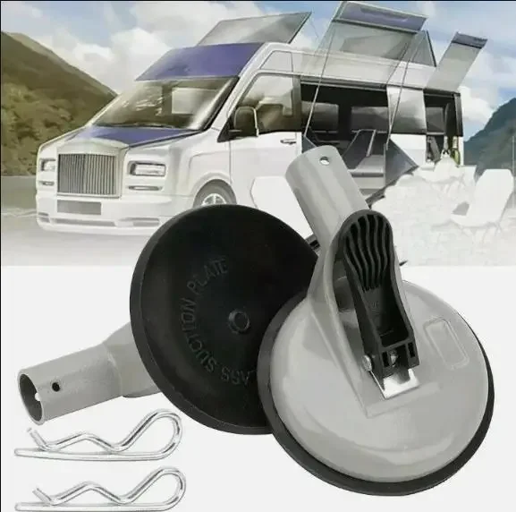 2set Wall Mounted Bracket Sunshade Footrest Suction Cup Bracket Compatible For Thule Omnistor For RV Suction Cup Accessories