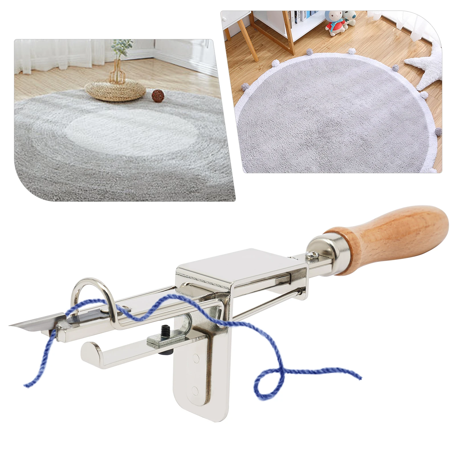 Household Cleaning Accessories Manual Carpet Tufting Tool Wear-Resistant Easy to Clean for Tuft Kits/ Carpets/Wool Jennies