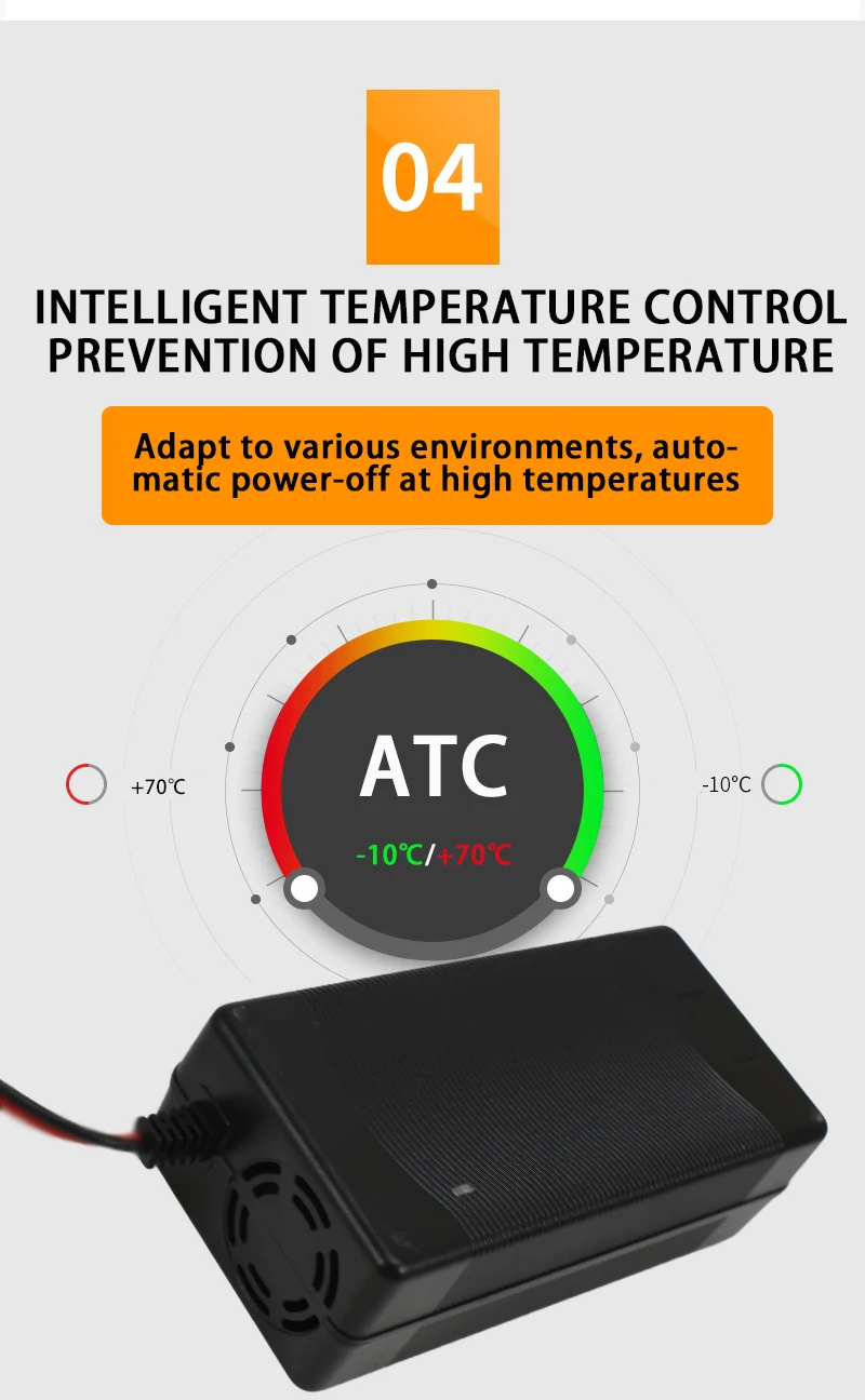 48V 54.6V 3A Lithium Ion Battery Charger for Lithium Battery Pack 3 Pin Female Plug IEC