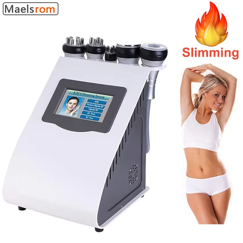 40K Ultrasonic Cavitation Slimming Machine RF Vacuum Body Shaping Weight Loss Cellulite Removal Laser Spa Beauty Device Home Use