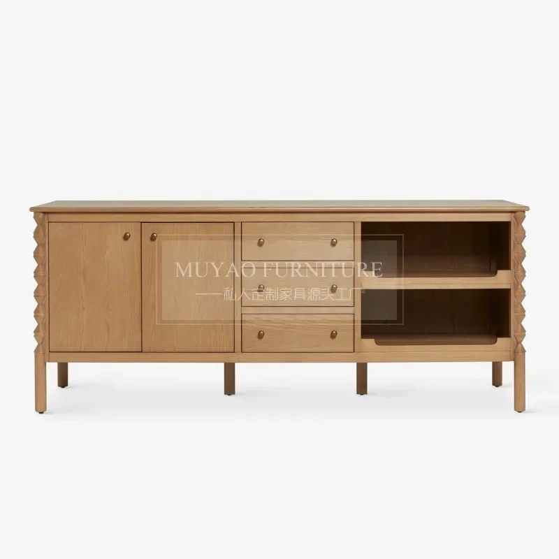 

American Simple and Light Luxury TV Cabinet Nordic Modern Dining Side Living Room Entrance Wall Storage Cabinet