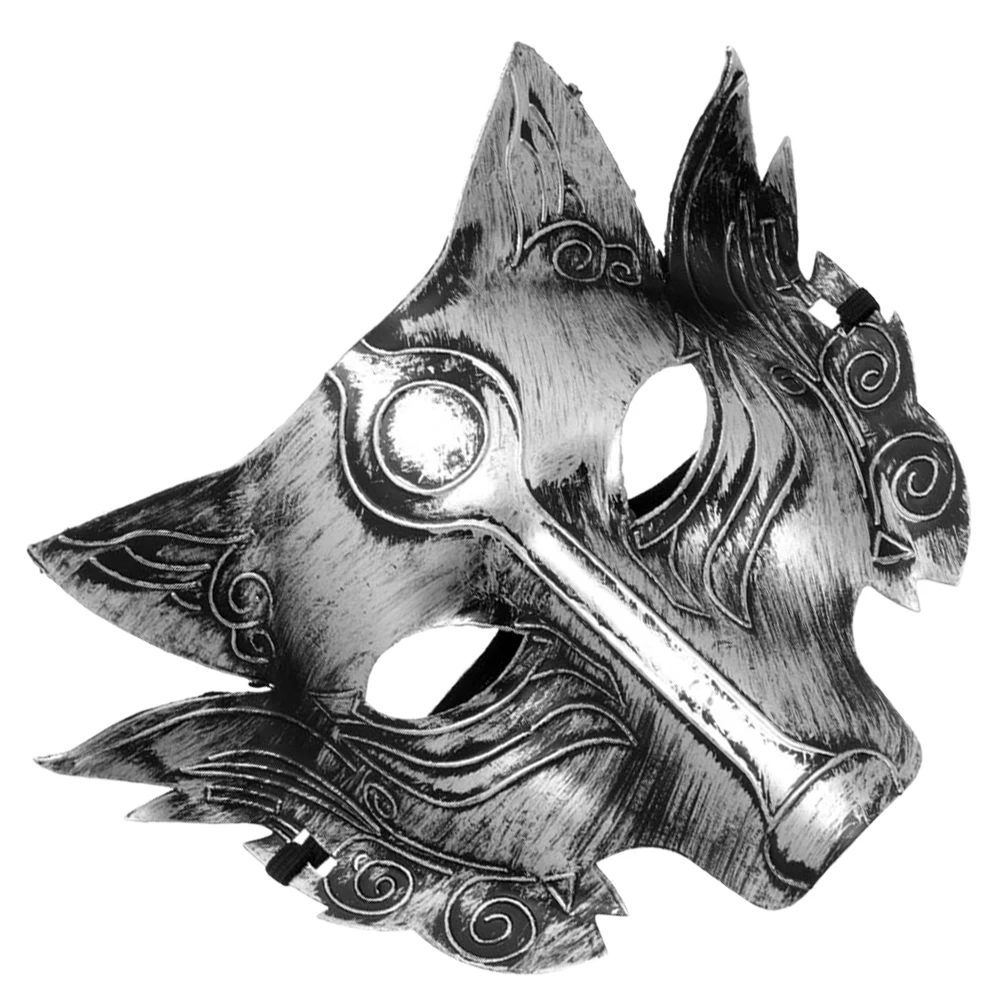 

Wolf Head Mask Halloween Animal Cosplay Party Costume Accessory Scary Decorative Masks PVC High Quality Durable Event Props
