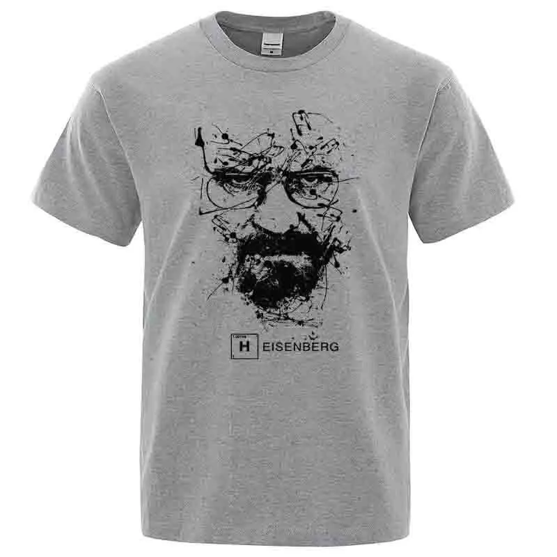Men Fashion Casual Top Quality Blend Breaking Bad T Shirts Men Heisenberg Camisetas Hombre Men Cool Tee Shirt Tops
