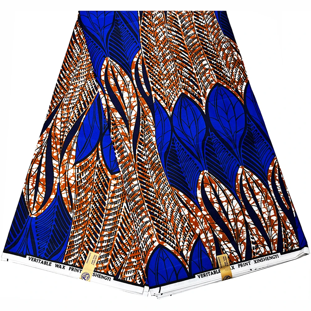 

African Ankara Hollandais Wax Fabric 6 Yards New Arrival Traditional Craft Modern Fashion Guaranteed Quality DIY Material